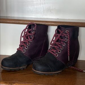 Sorel wedge booties